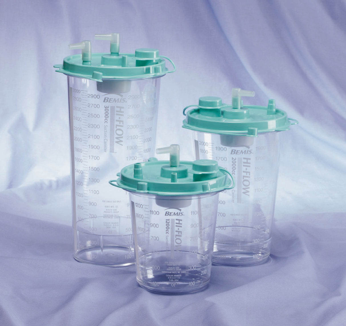 Rigid Suction Canister Hi-Flow 2000 mL Pour Lid