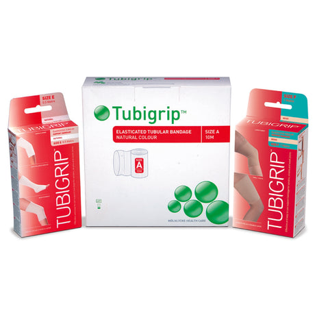 Elastic Tubular Support Bandage Tubigrip 4 Inch X 11 Yard Large Knee / Medium Thigh Pull On Natural NonSterile Size F Standard Compression