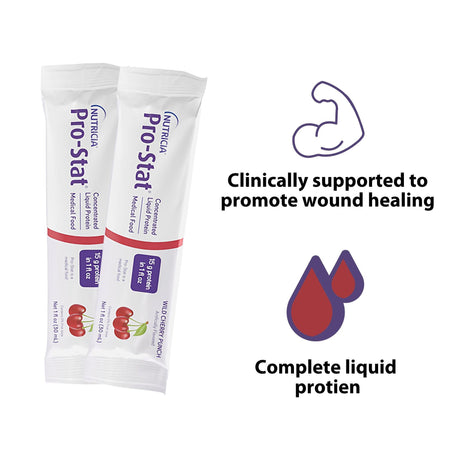 Oral Supplement Pro-Stat Wild Cherry Punch Flavor Liquid 1 oz. Individual Packet