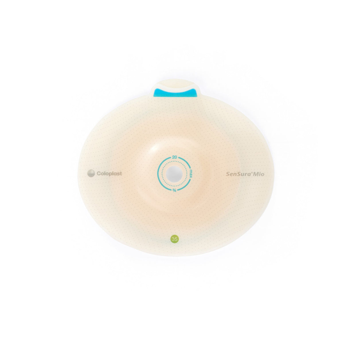 Ostomy Barrier SenSura Mio Flex Trim to Fit, Extended Wear Elastic Adhesive 50 mm Flange Red Code System 15 to 30 mm Opening