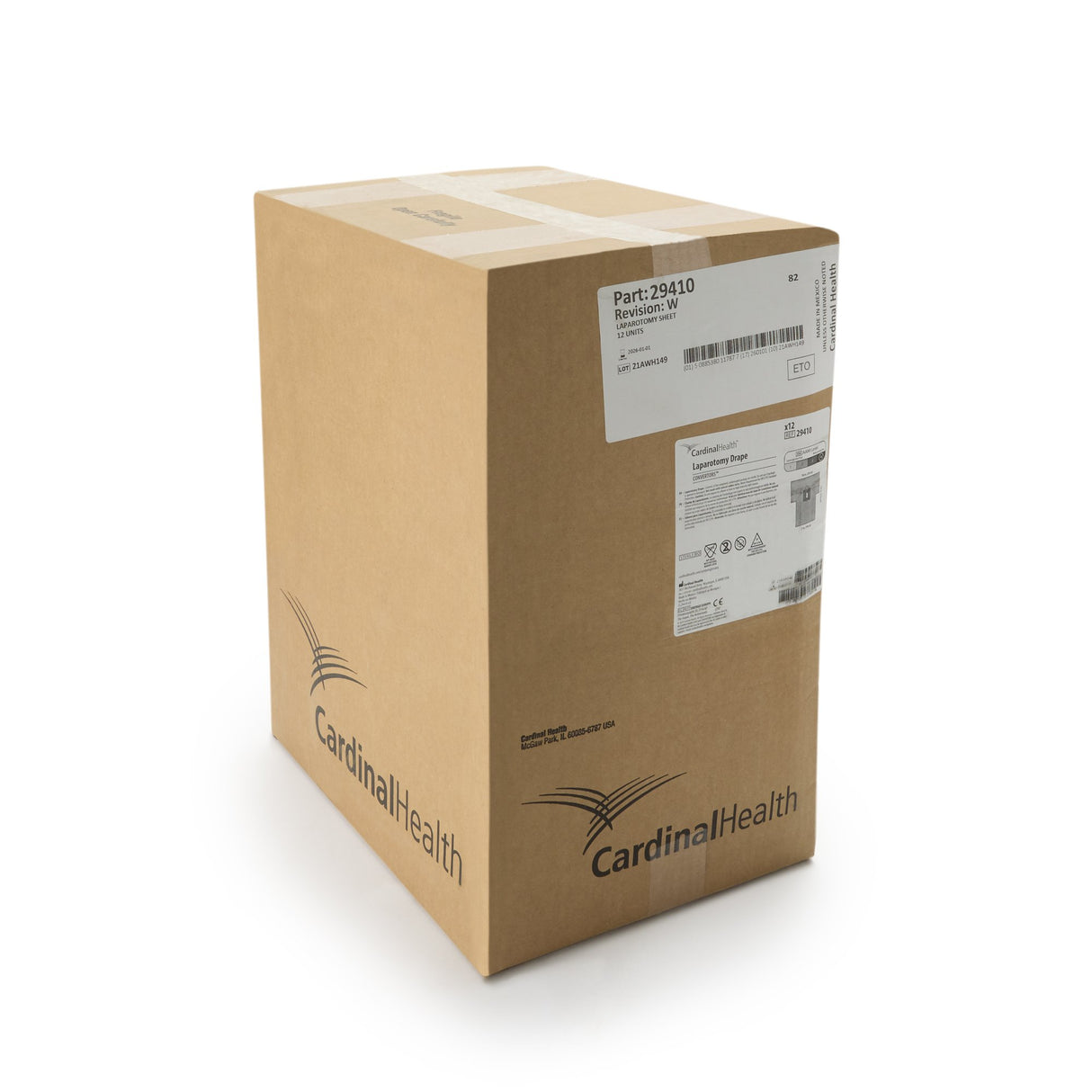 Abdominal Drape Laparotomy Drape 100 W X 77 W X 122 L Inch Sterile