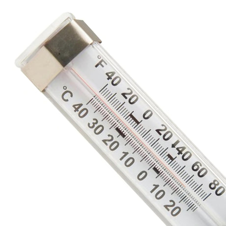 Refrigerator / Freezer Thermometer Fisherbrand Durac Fahrenheit / Celsius -40 to +80F (-40 to +25C) Without External Probe Wall Mount Does Not Require Power
