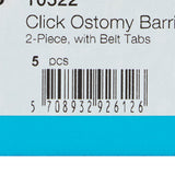 Ostomy Barrier SenSura Mio Click Trim to Fit, Extended Wear Elastic Adhesive 60 mm Flange Blue Code System 10 to 55 mm Opening