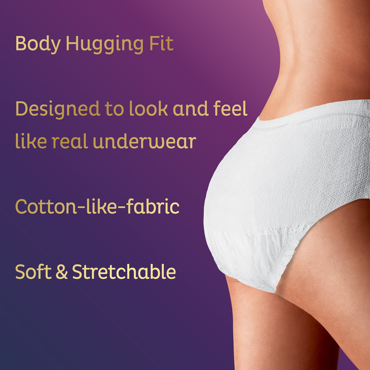 Female Adult Absorbent Underwear TENA Women Super Plus Pull On with Tear Away Seams Small / Medium Disposable Heavy Absorbency
