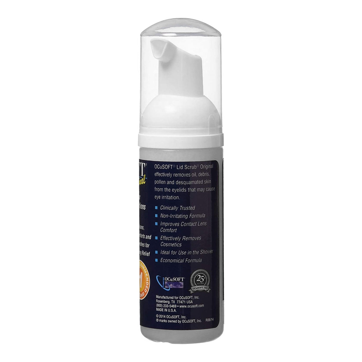 Eyelid Cleanser OCuSOFT Lid Scrub 1.69 oz. Topical Foam