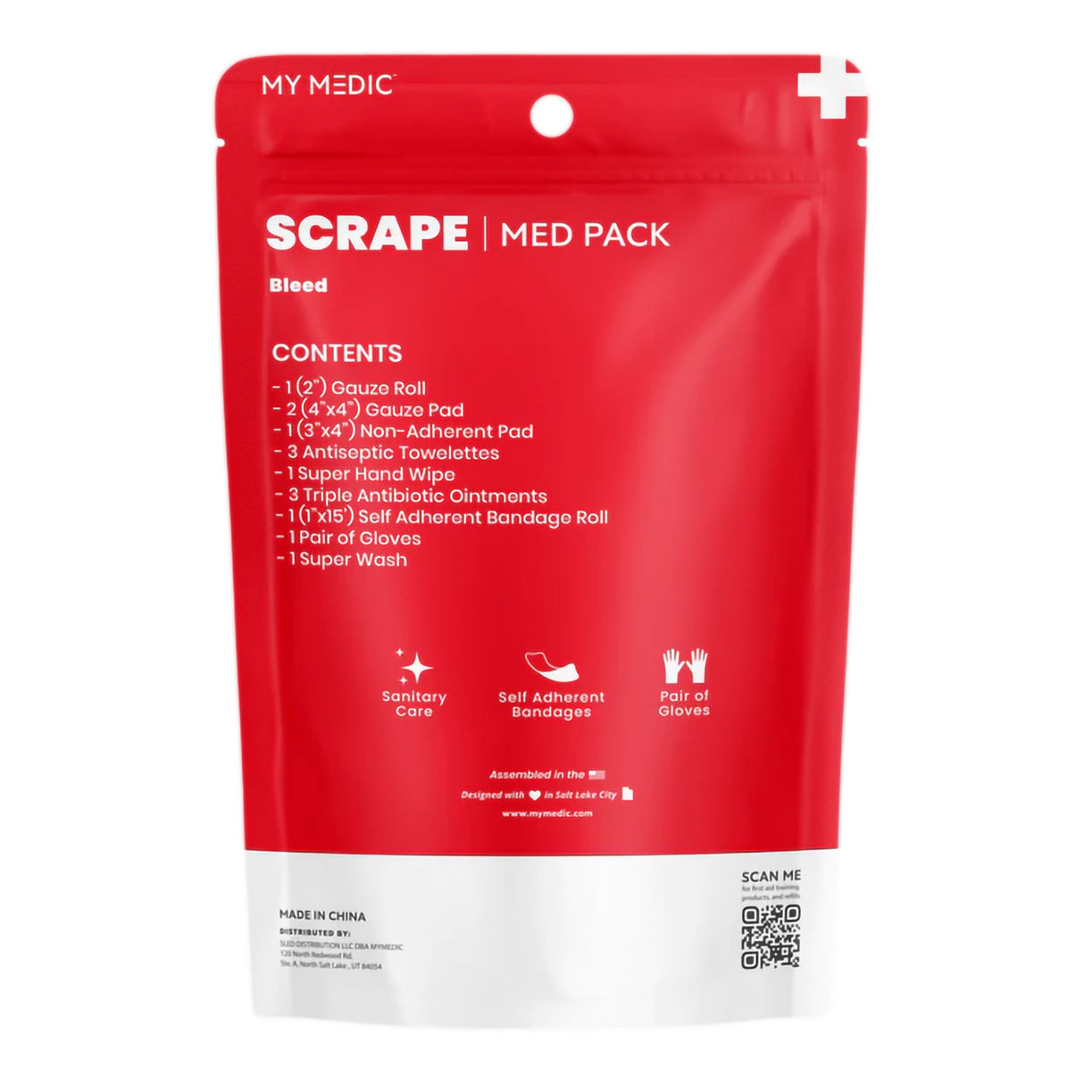 First Aid Medical Pack My Medic MED PACKS Scrape Pouch