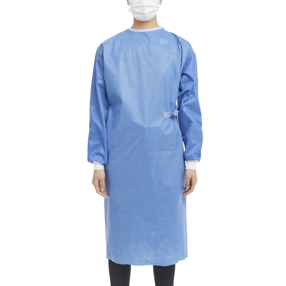 Non-Reinforced Surgical Gown with Towel Astound Small / Medium Blue Sterile AAMI Level 3 Disposable