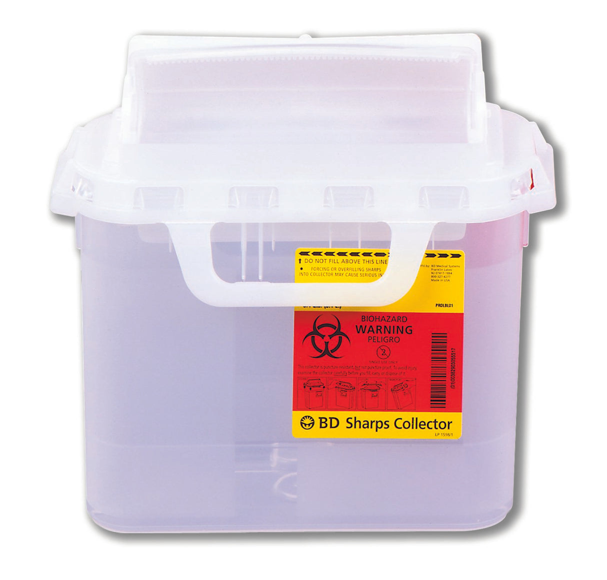 Sharps Container BD Gardian Pearl Base 11-7/10 H X 16-3/5 W X 4-1/2 D Inch Horizontal Entry 1.35 Gallon
