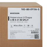 Orthopedic Drape McKesson Impervious U-Drape 60 W X 70 L Inch Sterile