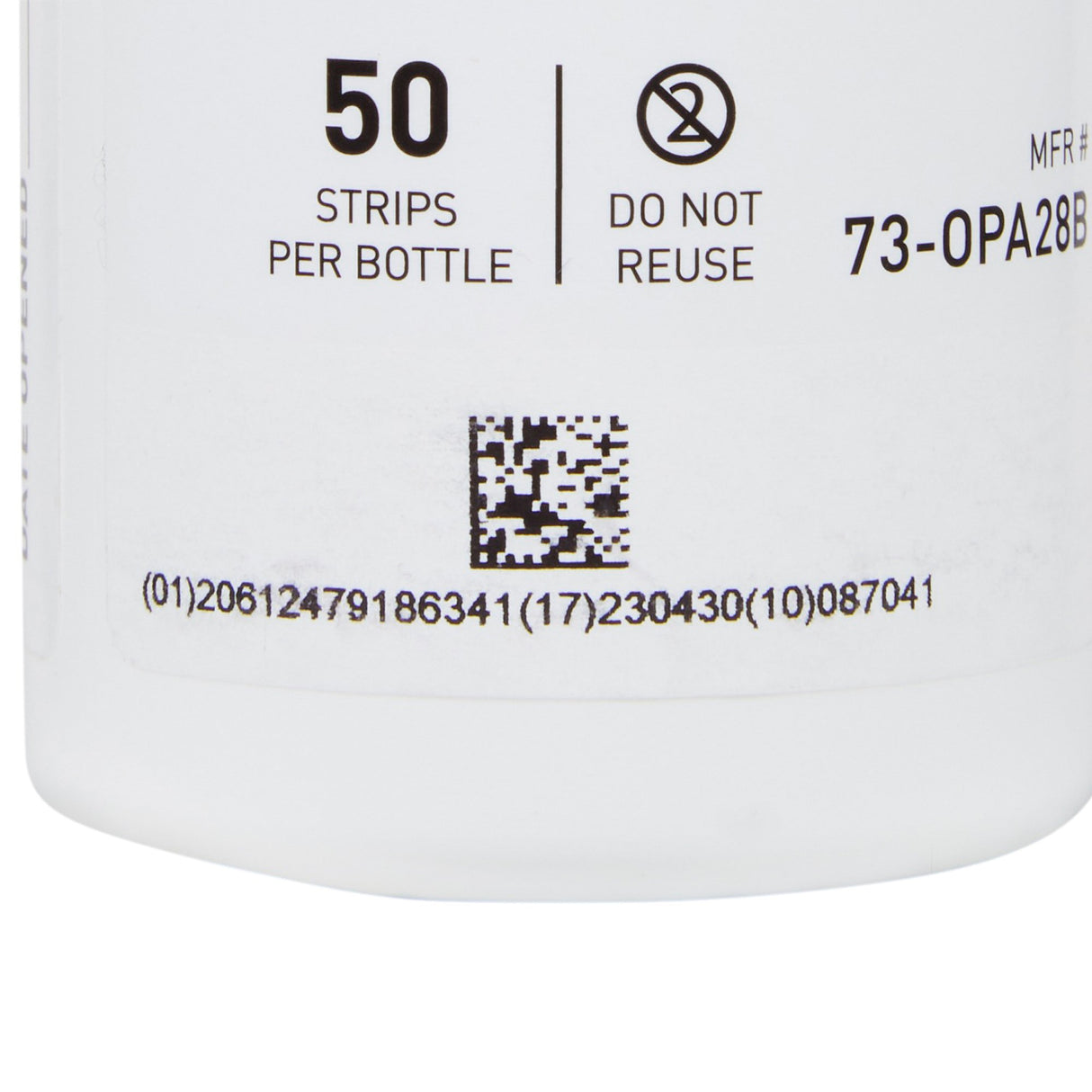 OPA Concentration Indicator McKesson OPA/28 Pad 50 Test Strips Bottle Single Use