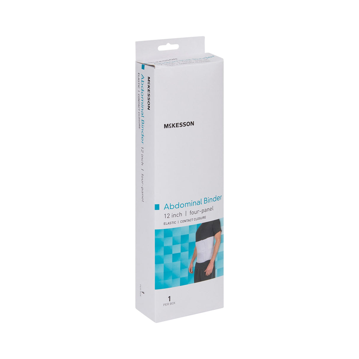 Abdominal Binder McKesson Large / X-Large Hook and Loop Closure 62 to 74 Inch Waist Circumference 12 Inch Height Adult