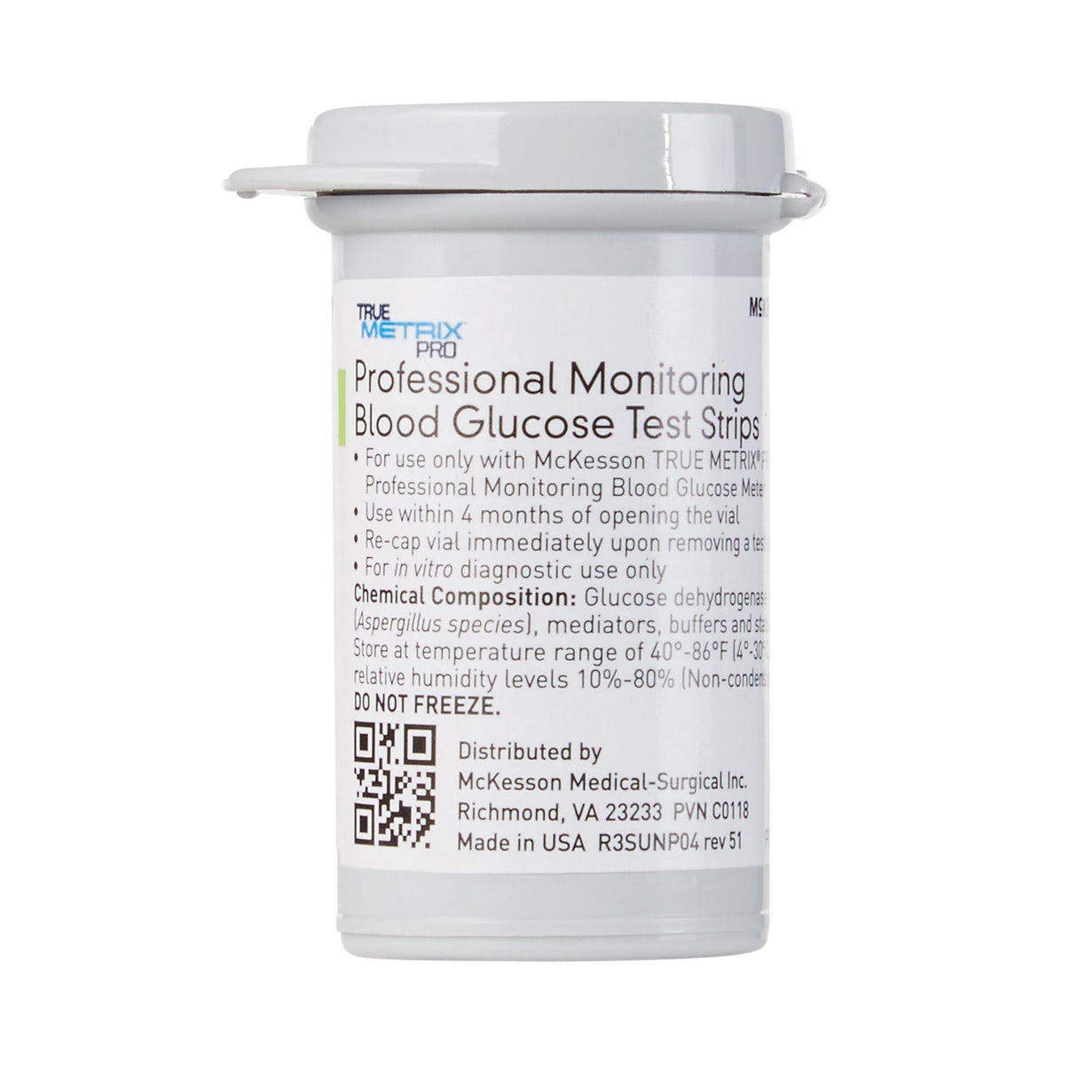 Blood Glucose Test Strips McKesson TRUE METRIX PRO 50 Strips per Pack