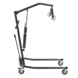 Hydraulic Patient Lift with Six Point Cradle, 5" Casters, Silver Vein