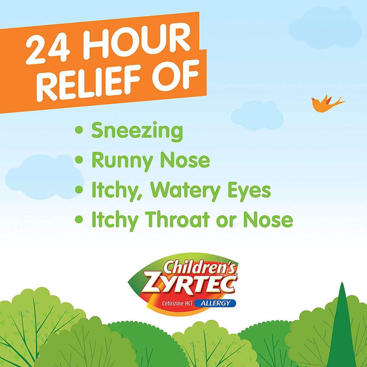 Children's Allergy Relief Children's Zyrtec 1 mg / 1 mL Strength Syrup 4 oz.