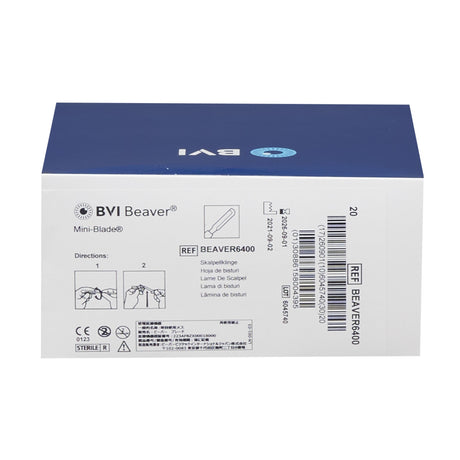Surgical Blade Beaver 6400 Mini-Blade Stainless Steel No. 6400 Sterile