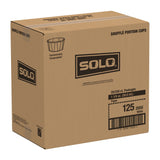 Souffle Cup Solo 1.25 oz. White Paper Disposable
