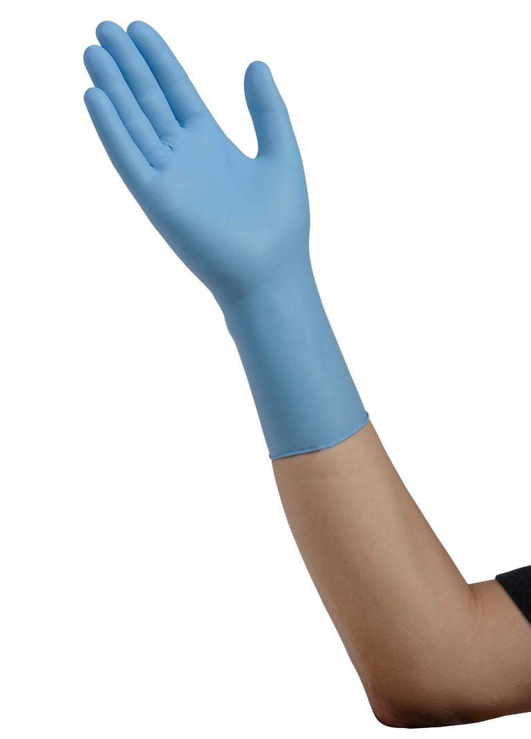 Exam Glove ESTEEM XP Large NonSterile Nitrile Extended Cuff Length Smooth Blue Chemo Tested