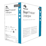 Surgical Underglove Biogel PI Indicator Underglove Size 8.5 Sterile Polyisoprene Standard Cuff Length Smooth Blue Chemo Tested