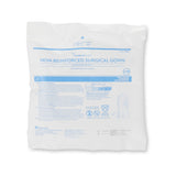 Non-Reinforced Surgical Gown with Towel Astound Small / Medium Blue Sterile AAMI Level 3 Disposable