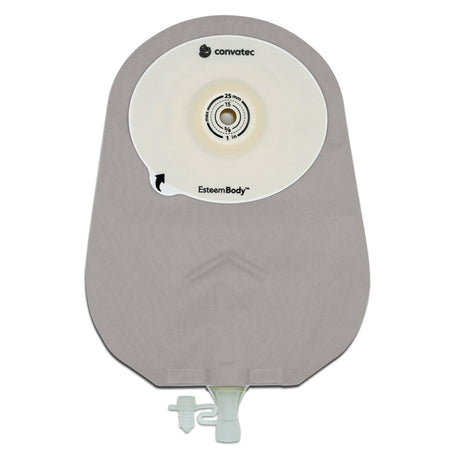 Urostomy Pouch Esteem Body One-Piece System 10 Inch Length Convex, Trim To Fit 10 to 35 mm Stoma