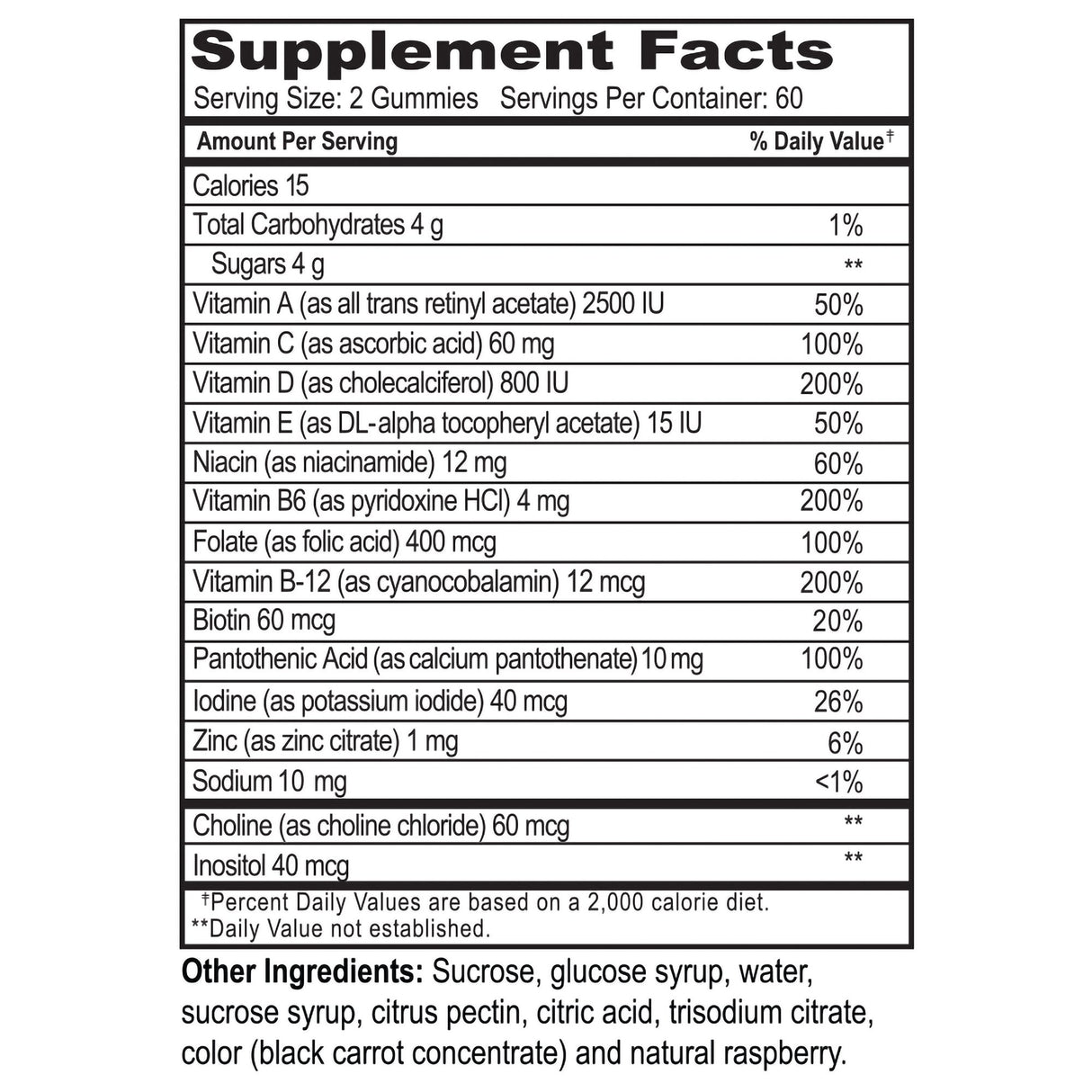 Multivitamin Supplement YumV's Gummy 60 per Bottle