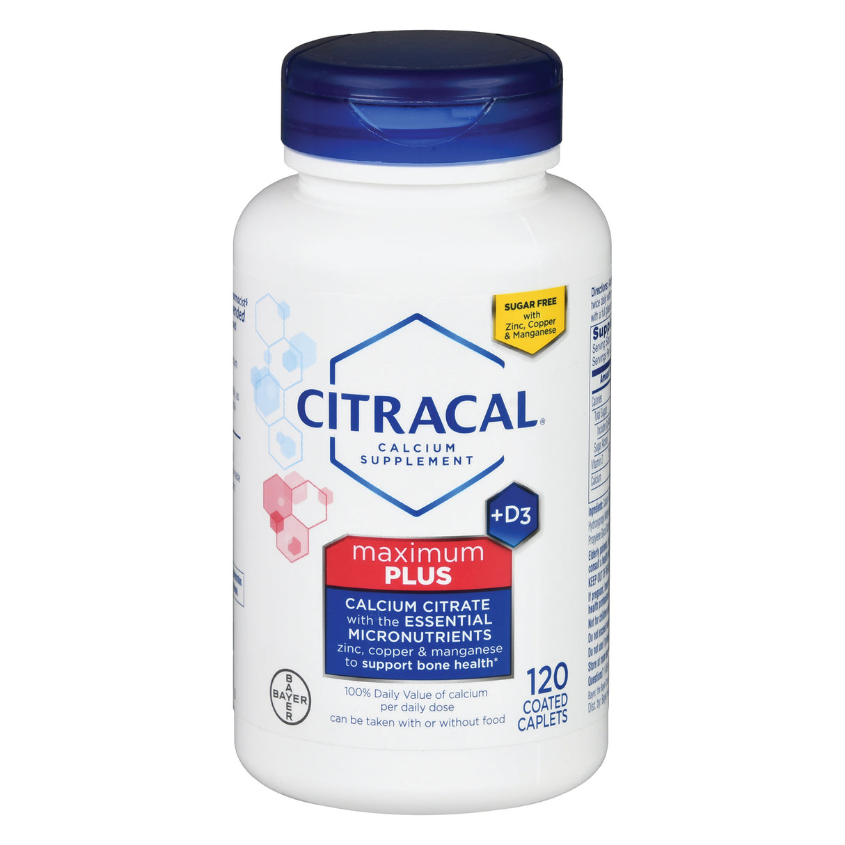 Joint Health Supplement Citracal Max Calcium / Vitamin D 315 mg - 250 IU Strength Caplet 120 per Bottle