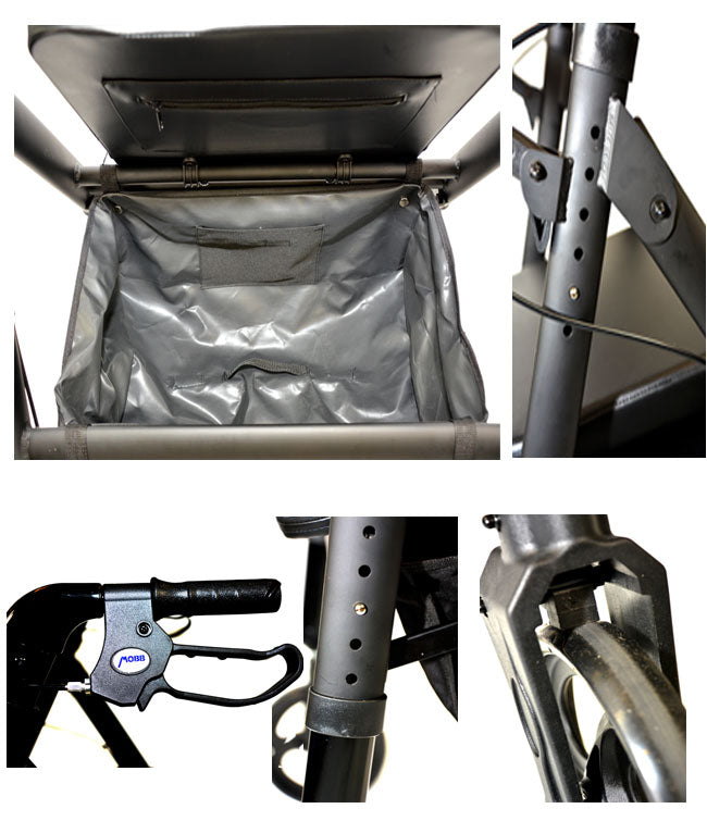 Aluminum Folding Bariatric Rollator