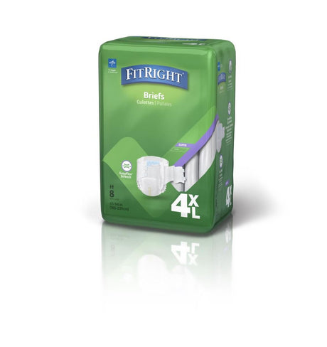 FitRight 4XL Cloth-Like Adult Incontinence Briefs