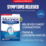 Cold and Cough Relief Mucinex ER 1200 mg Strength Tablet