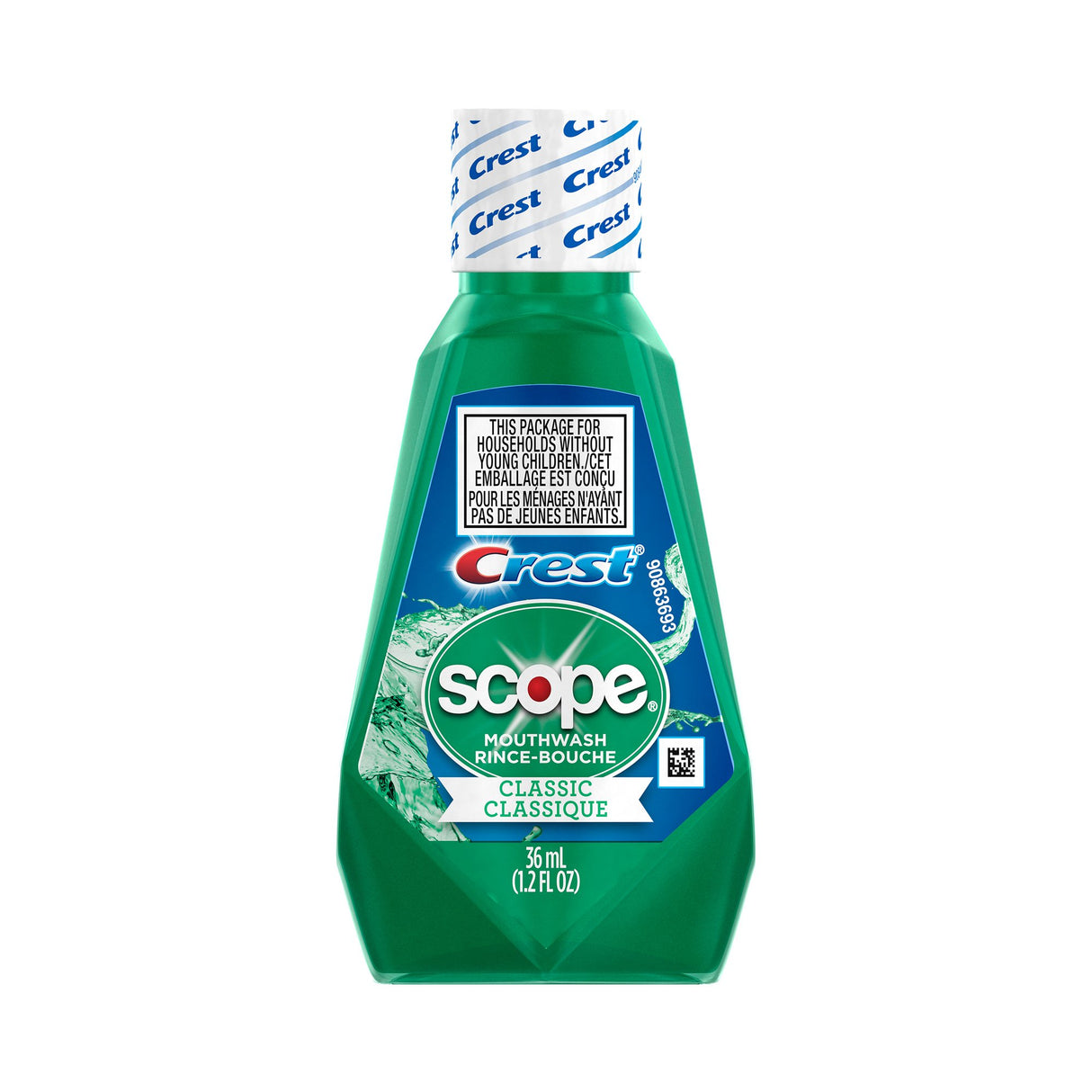 Mouthwash Crest Scope Classic 1.2 oz. Original Mint Flavor