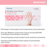 Exam Glove McKesson Pink Nitrile Small NonSterile Nitrile Standard Cuff Length Textured Fingertips Pink Not Rated