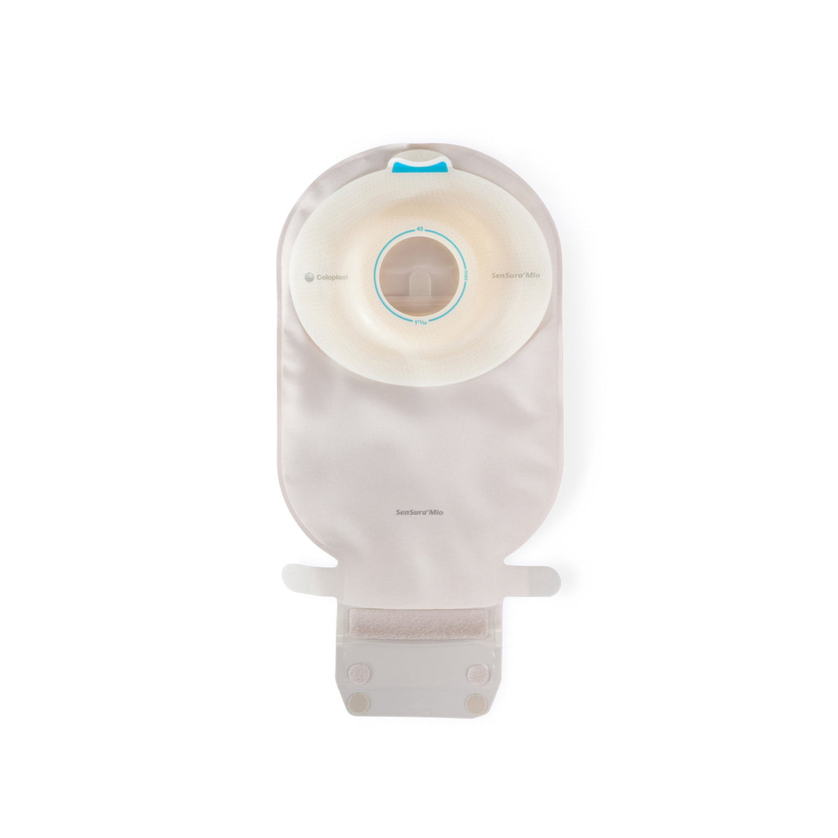 Ostomy Pouch SenSura Mio Convex One-Piece System 11 Inch Length, Maxi Convex Light, Pre-Cut 1-1/4 Inch Stoma Drainable