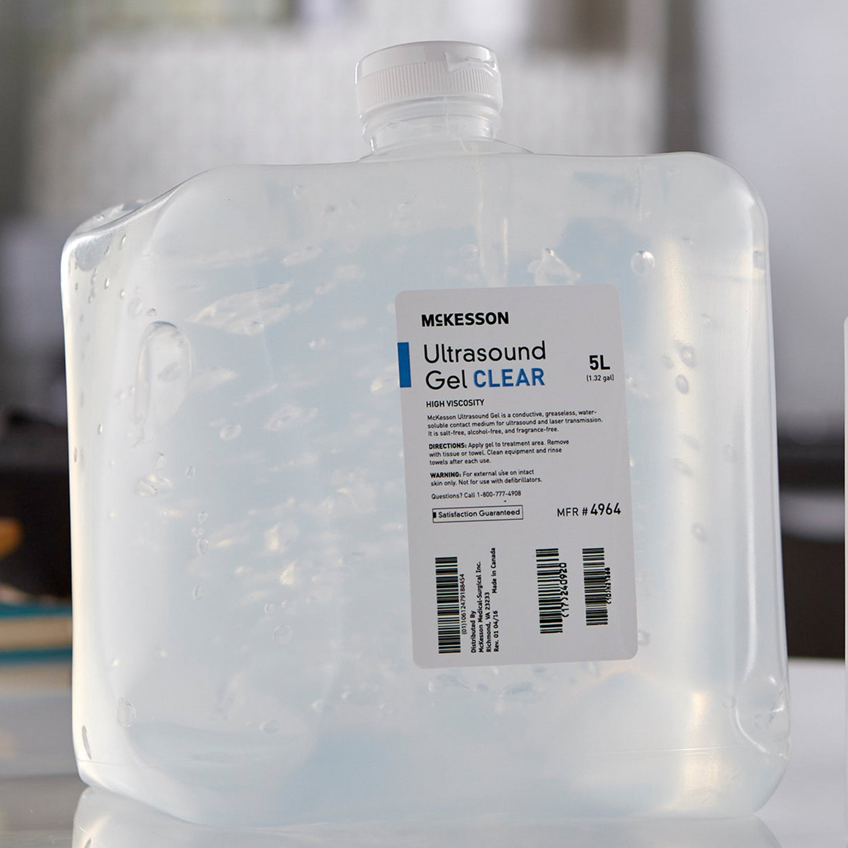 Ultrasound Gel McKesson High Viscosity 5 Liter Jug NonSterile
