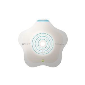 Ostomy Barrier SenSura Mio Convex Flip Trim to Fit, Extended Wear Elastic Adhesive 40 mm Flange Green Code System 3/8 to 1-3/4 Inch Opening