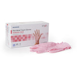 Exam Glove McKesson Pink Nitrile X-Large NonSterile Nitrile Standard Cuff Length Textured Fingertips Pink Not Rated