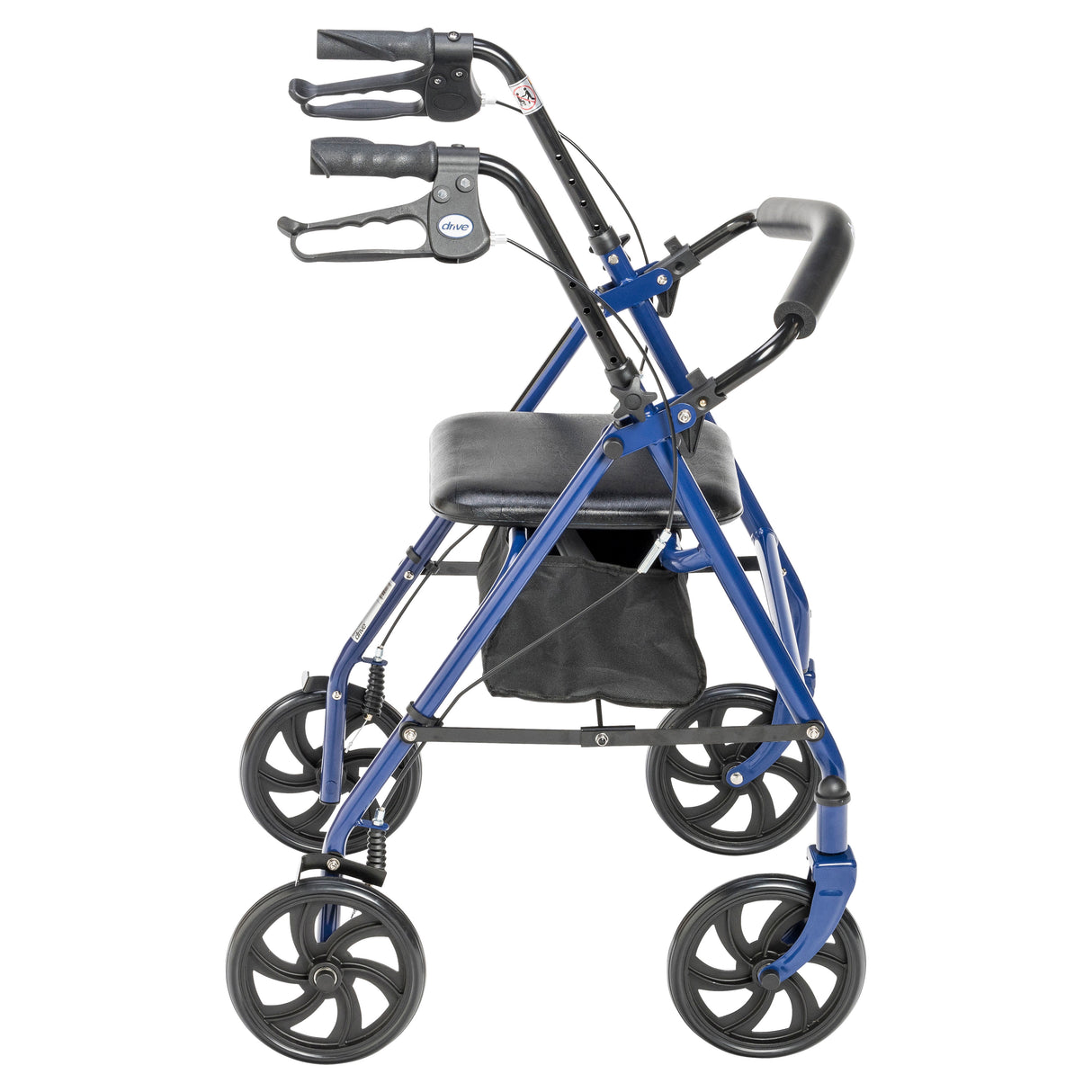 Four Wheel Rollator Rolling Walker with Fold Up Removable Back Support