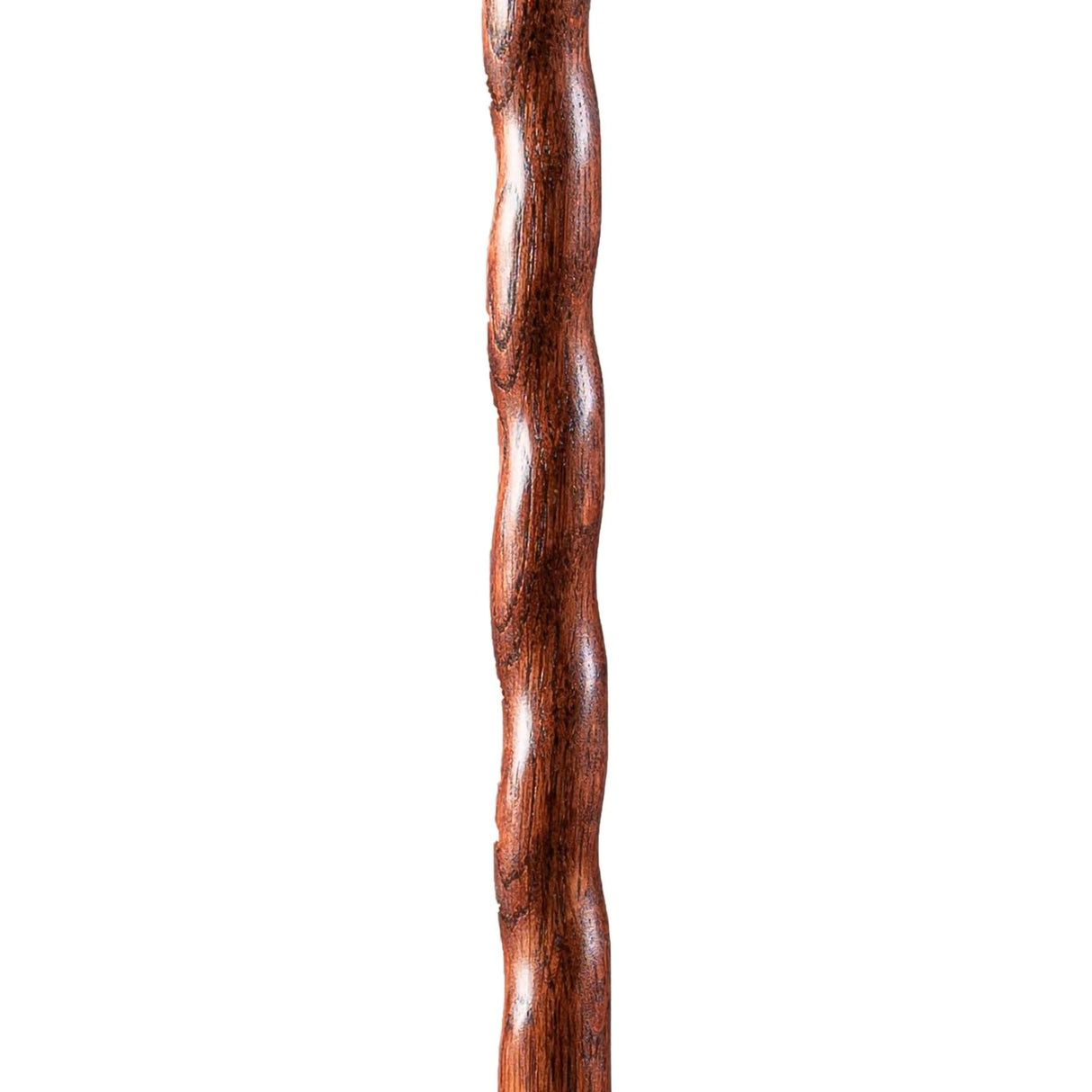 Walking Stick Brazos Twisted Trekker Wood 55 Inch Height Red Oak