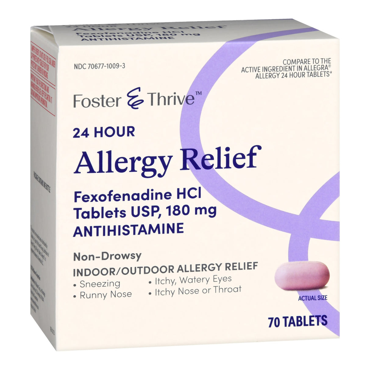 Allergy Relief Foster & Thrive 180 mg Strength Tablet 70 per Bottle