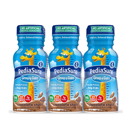 Pediatric Oral Supplement PediaSure Grow & Gain Shake Chocolate Flavor 8 oz. Bottle Liquid Calories