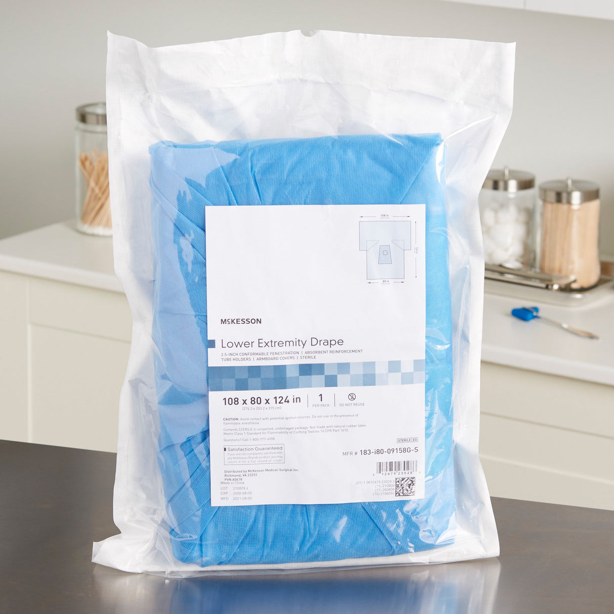 Orthopedic Drape McKesson Lower Extremity Drape 108 W X 80 W X 124 L Inch Sterile