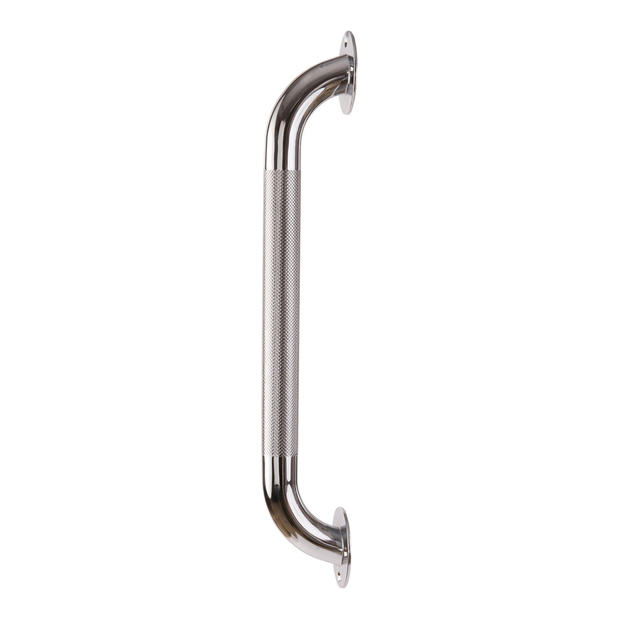 Bathtub Grab Bar DMI Silver Knurled Steel