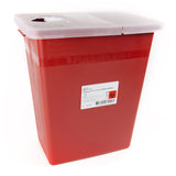 Sharps Container McKesson Prevent Red Base 13-3/4 W X 13-3/4 D X 14 H Inch Horizontal / Vertical Entry 8 Gallon