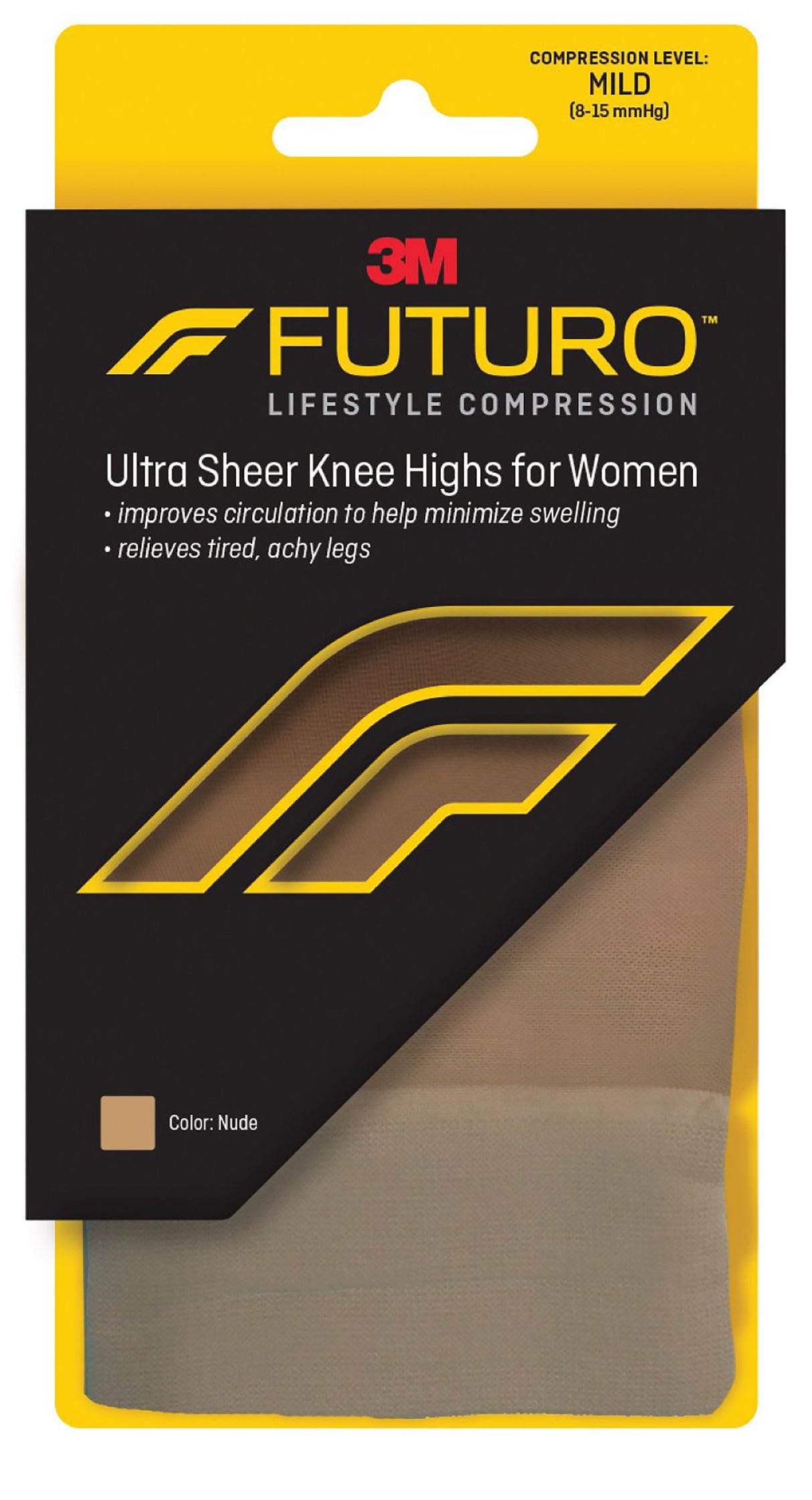 Compression Stocking 3M Futuro Knee High Large Nude Closed Toe
