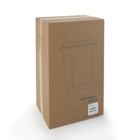 Chemotherapy Waste Container BD Yellow Base 23-1/2 H X 20 W X 14-3/4 D Inch Vertical Entry 17 Gallon