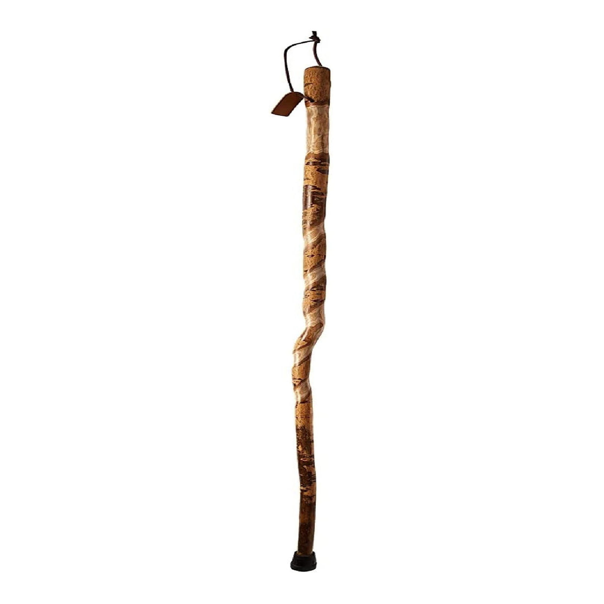 Walking Stick Brazos Twisted Wood 55 Inch Height American Hardwood