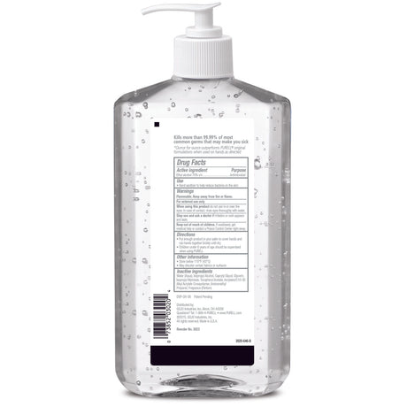 Hand Sanitizer Purell Advanced 20 oz. Ethyl Alcohol Gel Pump Bottle