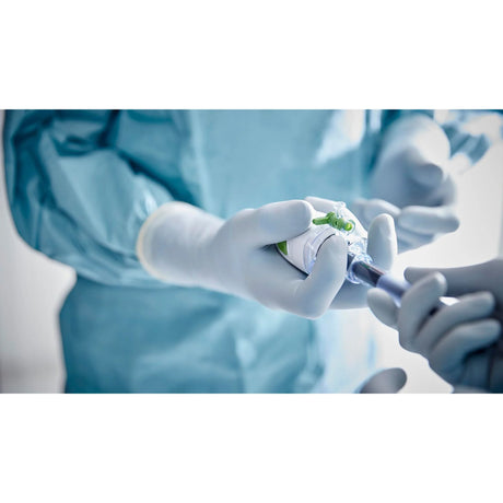 Surgical Glove Biogel Surgeons Size 8.5 Sterile Latex Standard Cuff Length Micro-Textured Straw Not Chemo Approved