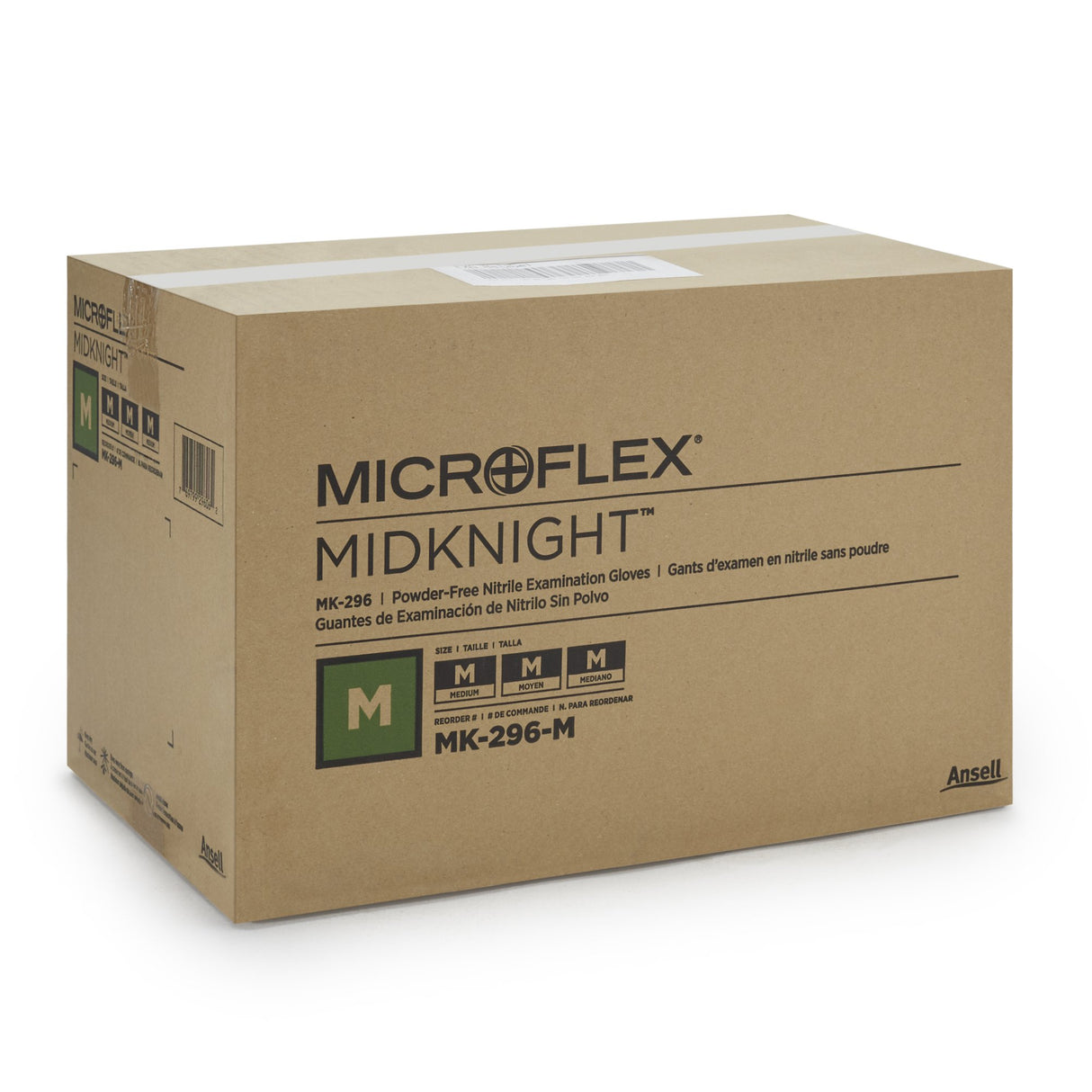Exam Glove MICROFLEX MidKnight Medium NonSterile Nitrile Standard Cuff Length Fully Textured Black Fentanyl Tested