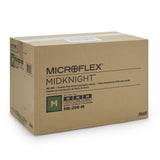 Exam Glove MICROFLEX MidKnight Medium NonSterile Nitrile Standard Cuff Length Fully Textured Black Fentanyl Tested