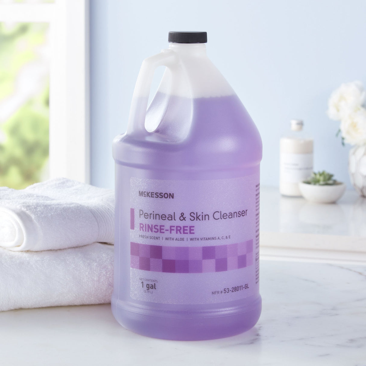 Rinse-Free Perineal Wash McKesson Liquid 1 gal. Jug Fresh Scent